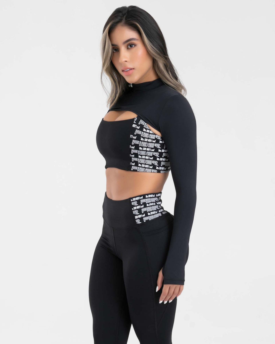 Top complemento negro essentials FIBER