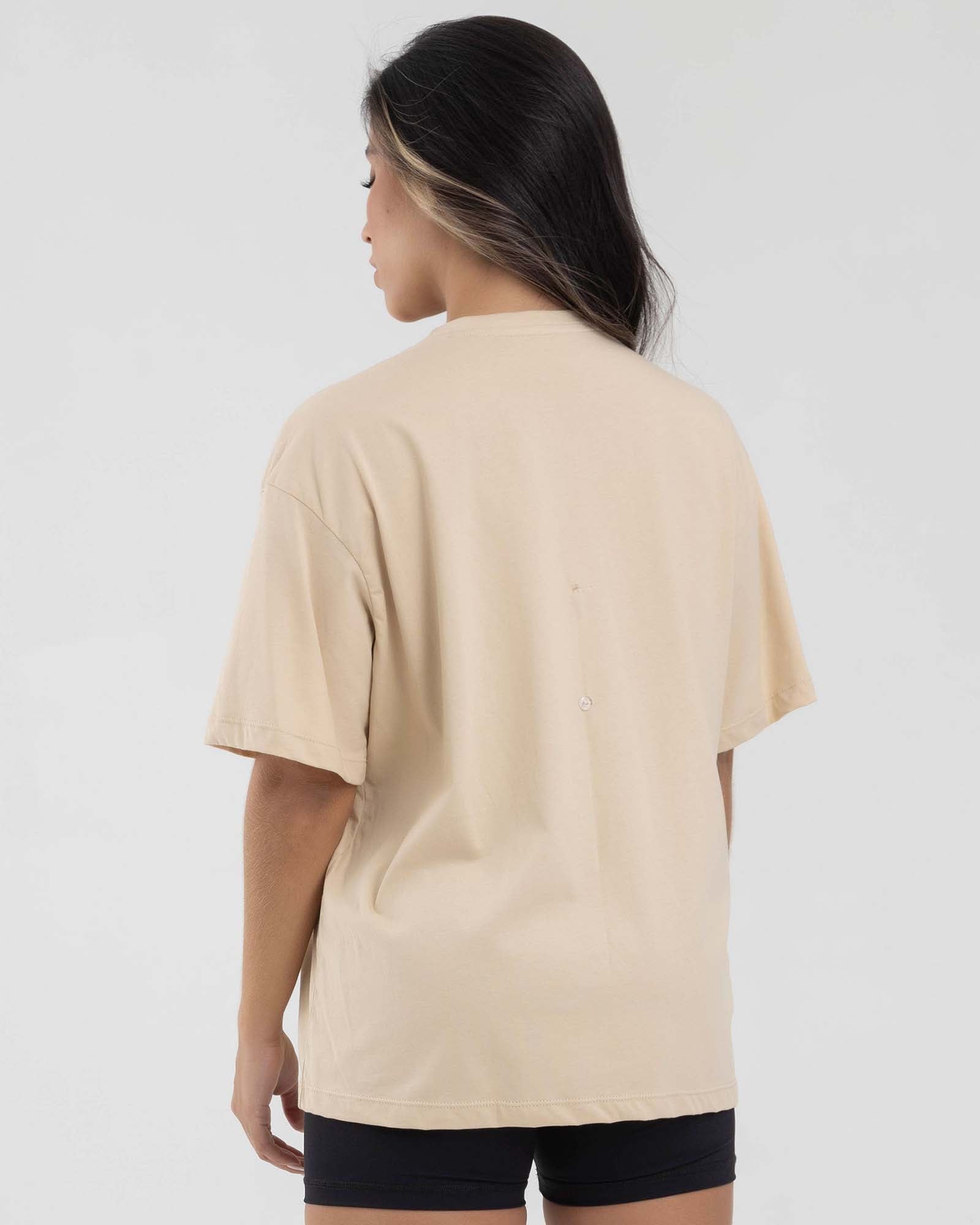 Camiseta oversize camel simplicity FIBER