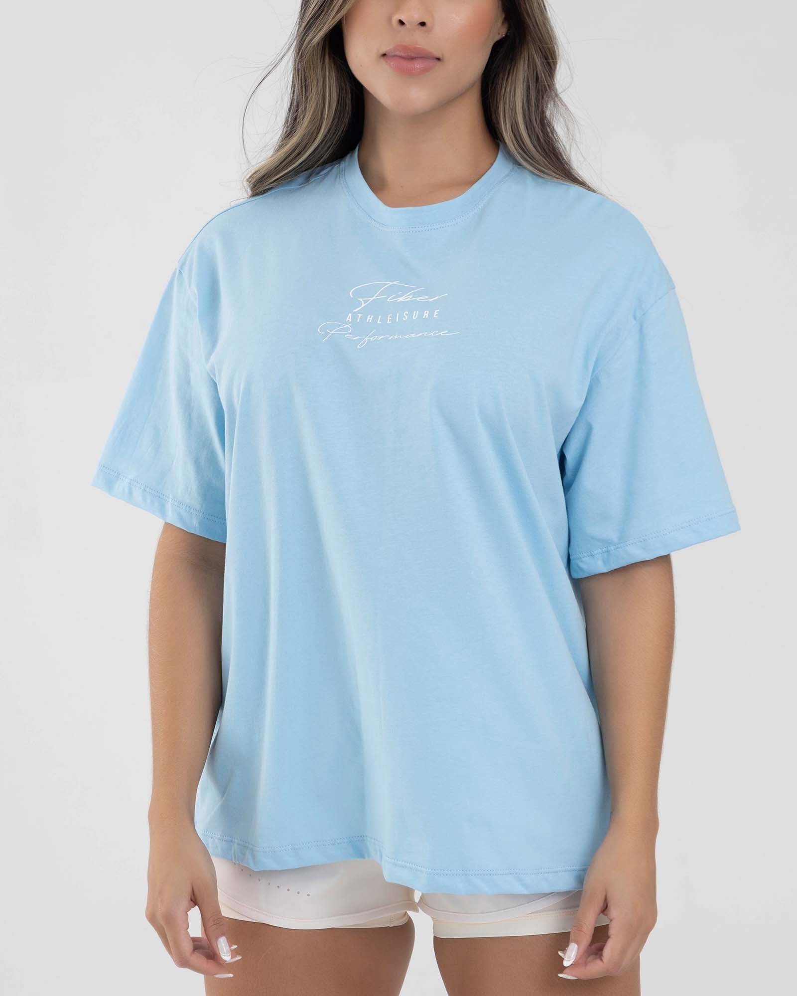 Camiseta oversize azul simplicity FIBER