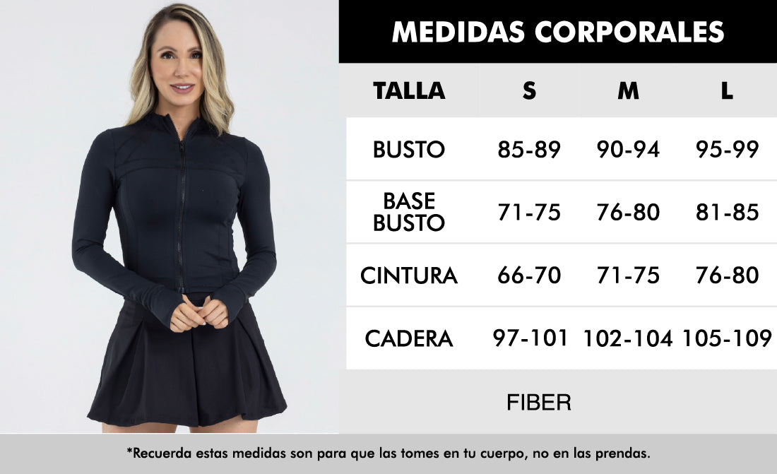 Chaqueta sportwear blanco pilates FIBER