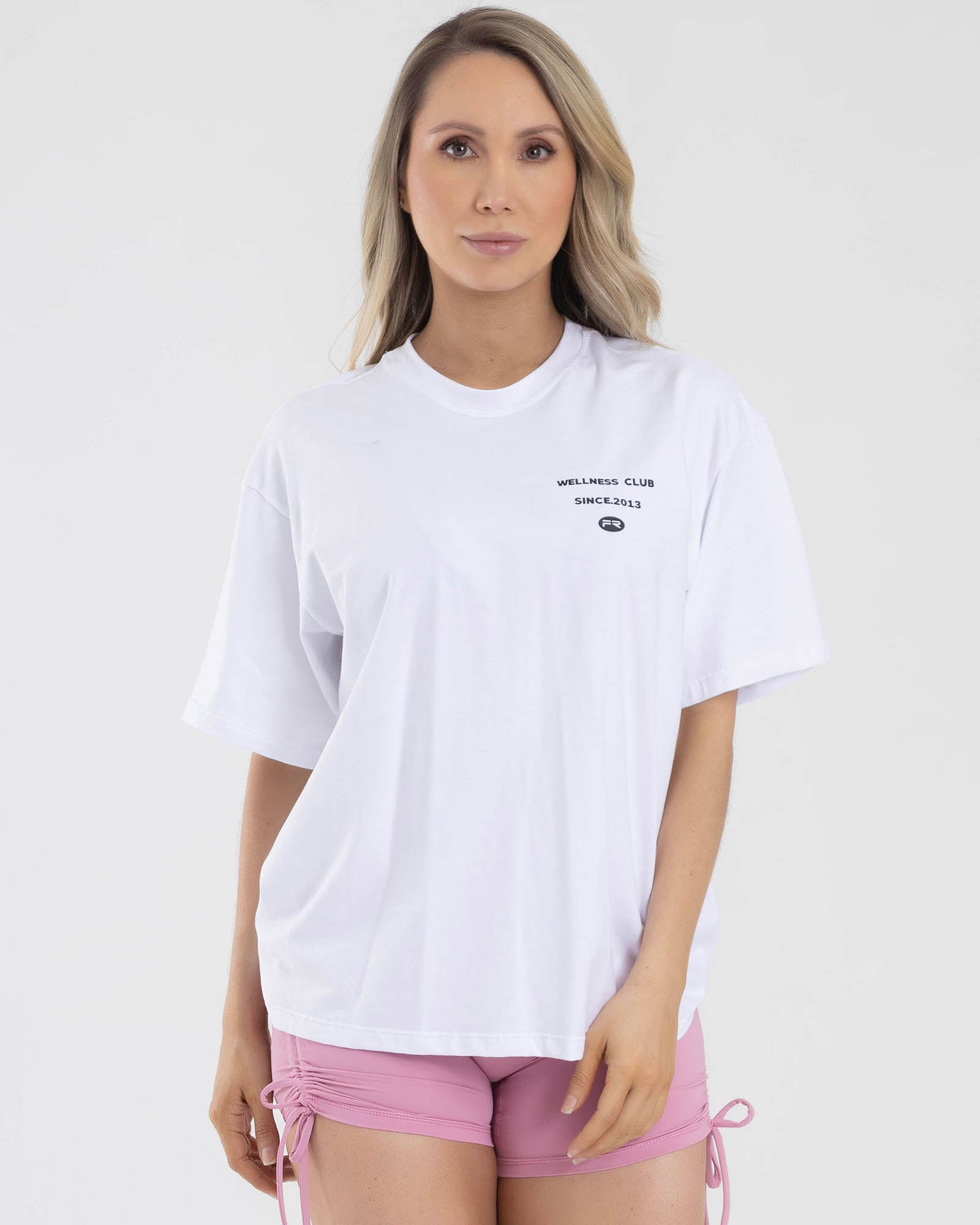 Camiseta oversize blanca ocean FIBER