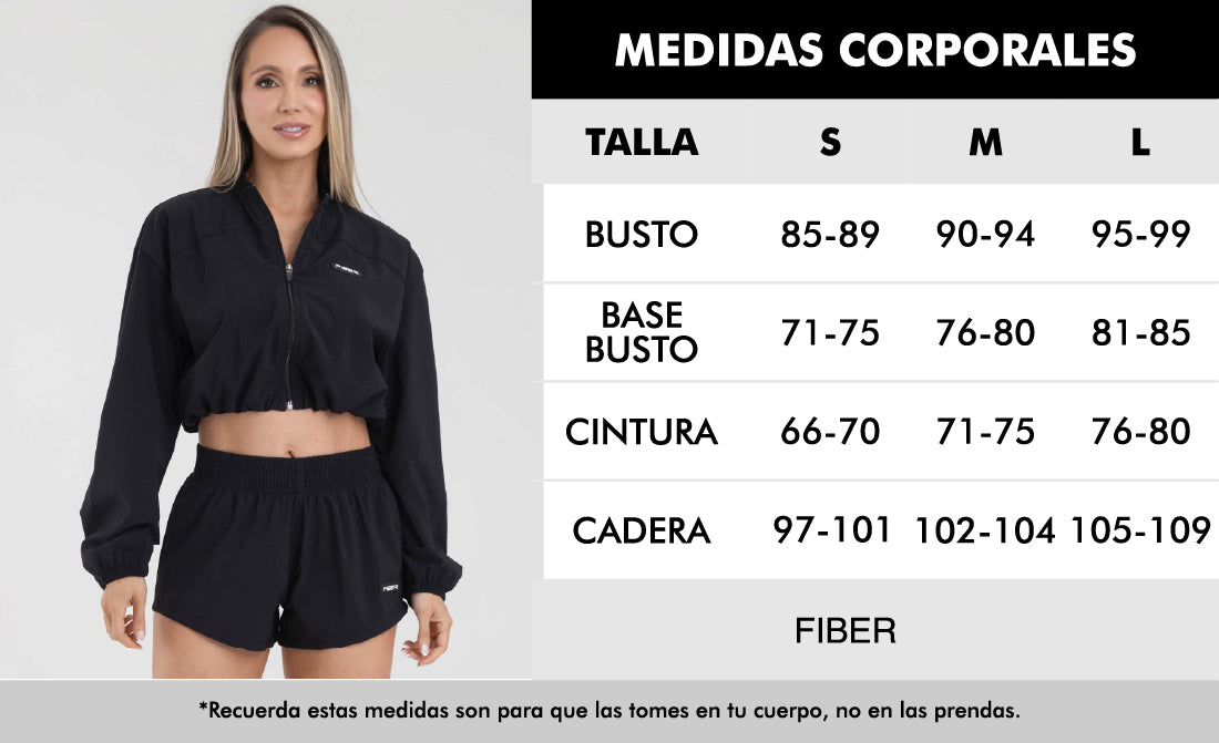 Chaqueta running lifestyle negro muse FIBER