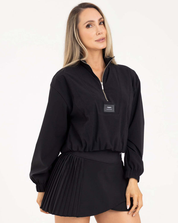 Chaqueta LOOSE FIT negra classy FIBER