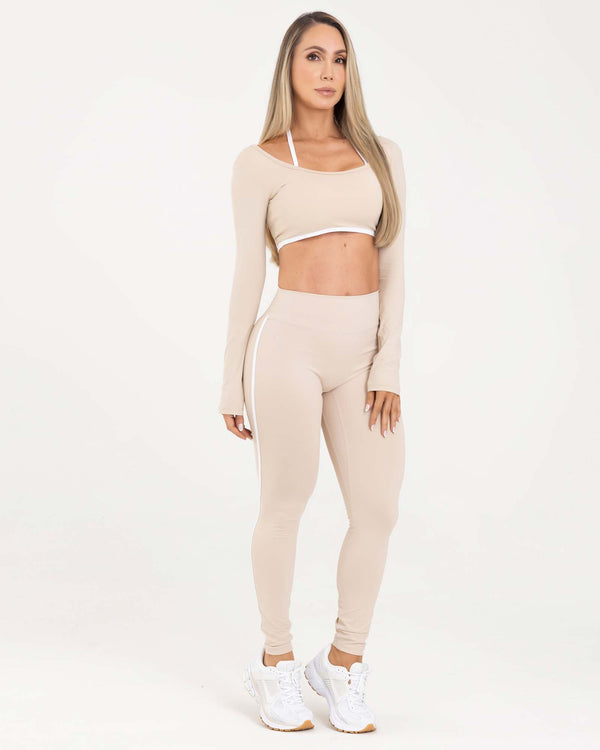 Leggings beige milky classy FIBER