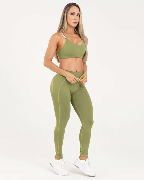 Leggings sculpt verde classy FIBER