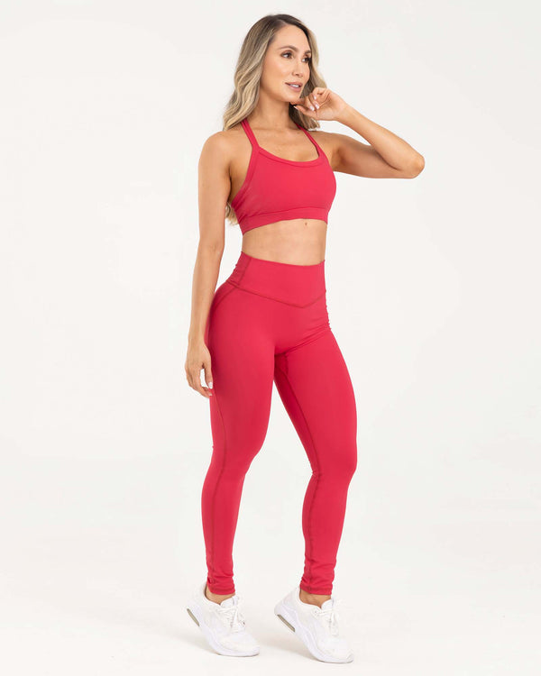 Leggings rojos elegantes FIBRA