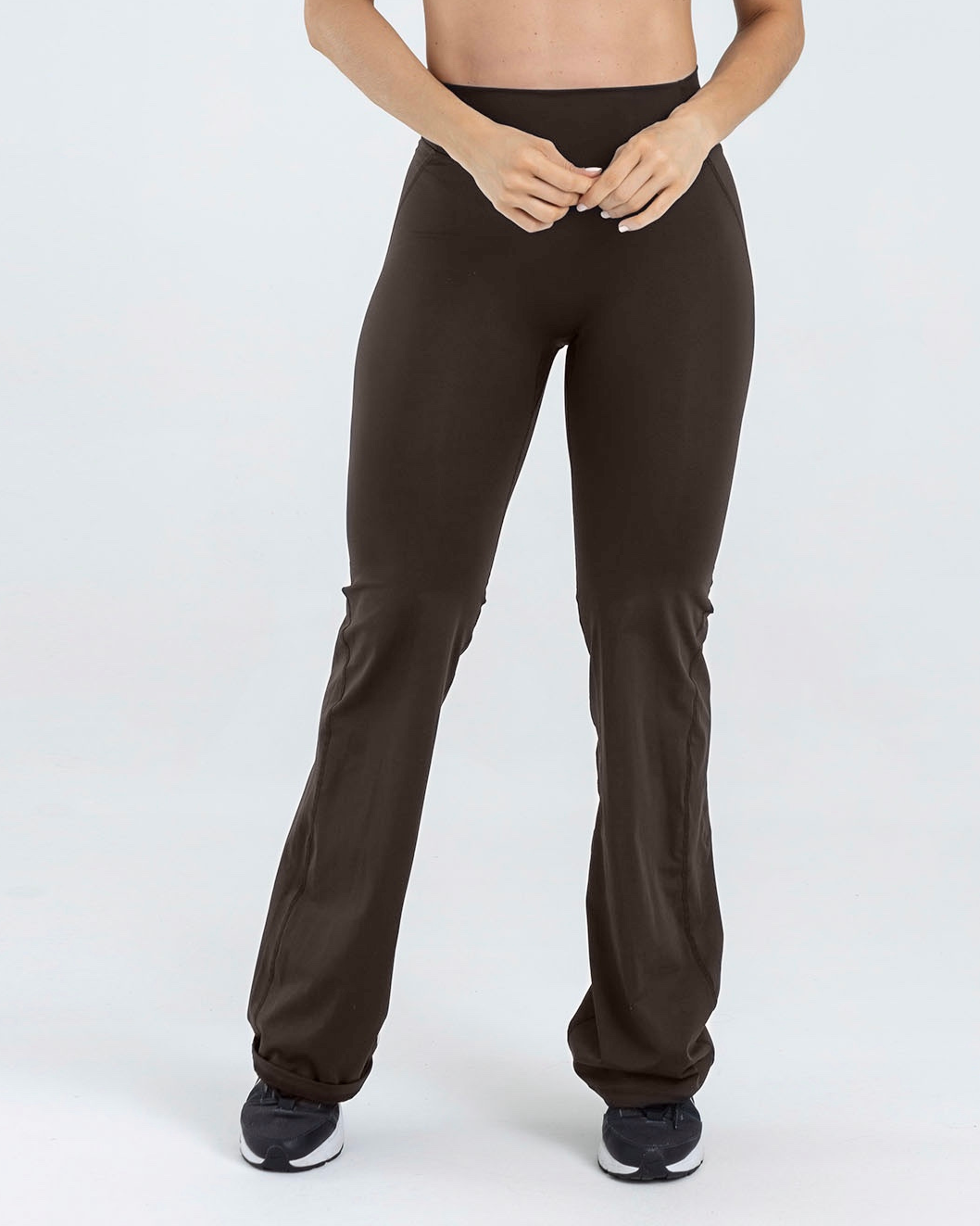 Leggings bell bottoms marron classy FIBER