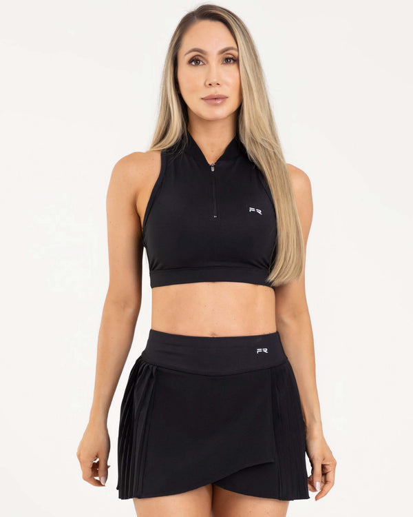 Top sisa negro classy zip FIBER