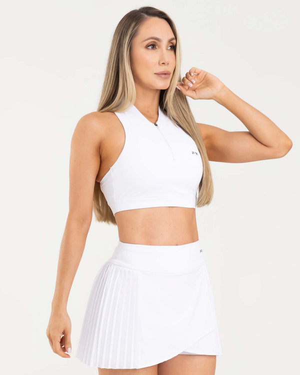 Top sisa blanco classy zip FIBER