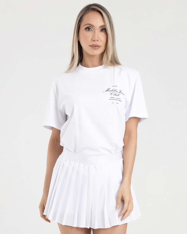 Camiseta manga corta holgada blanco icon girl fiber