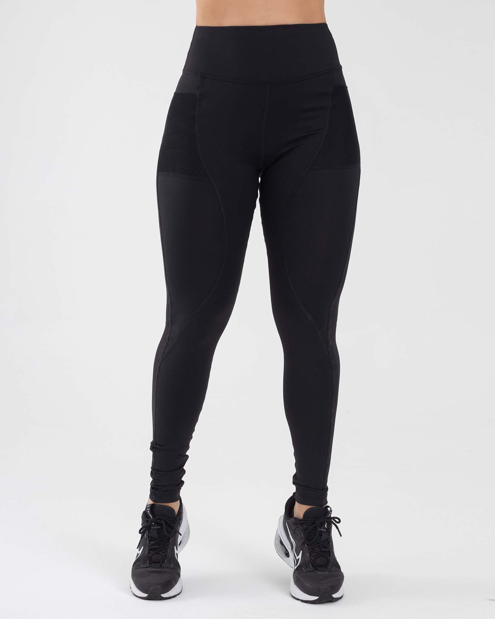 Leggings net pocket negro icon girl fiber