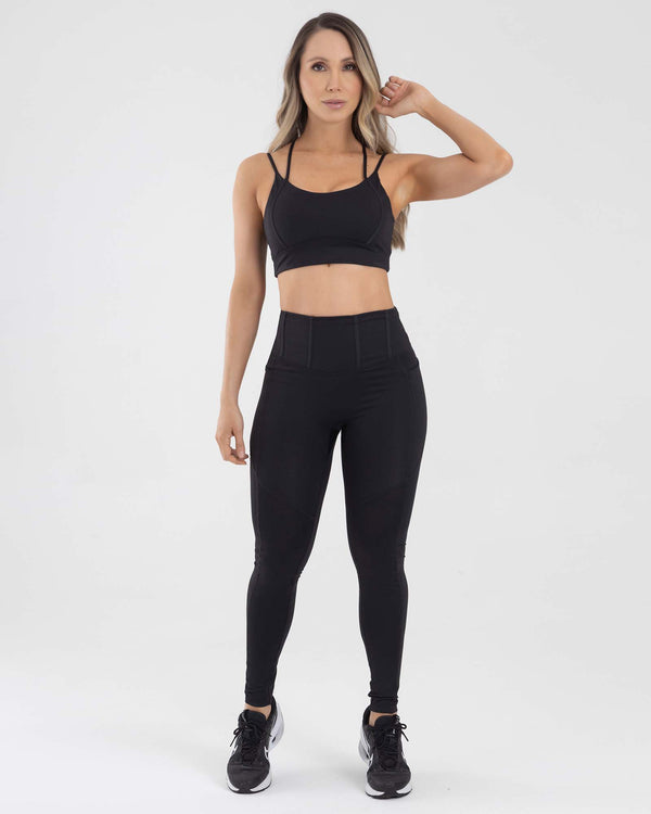 Leggings air sesgo negro icon girl fiber