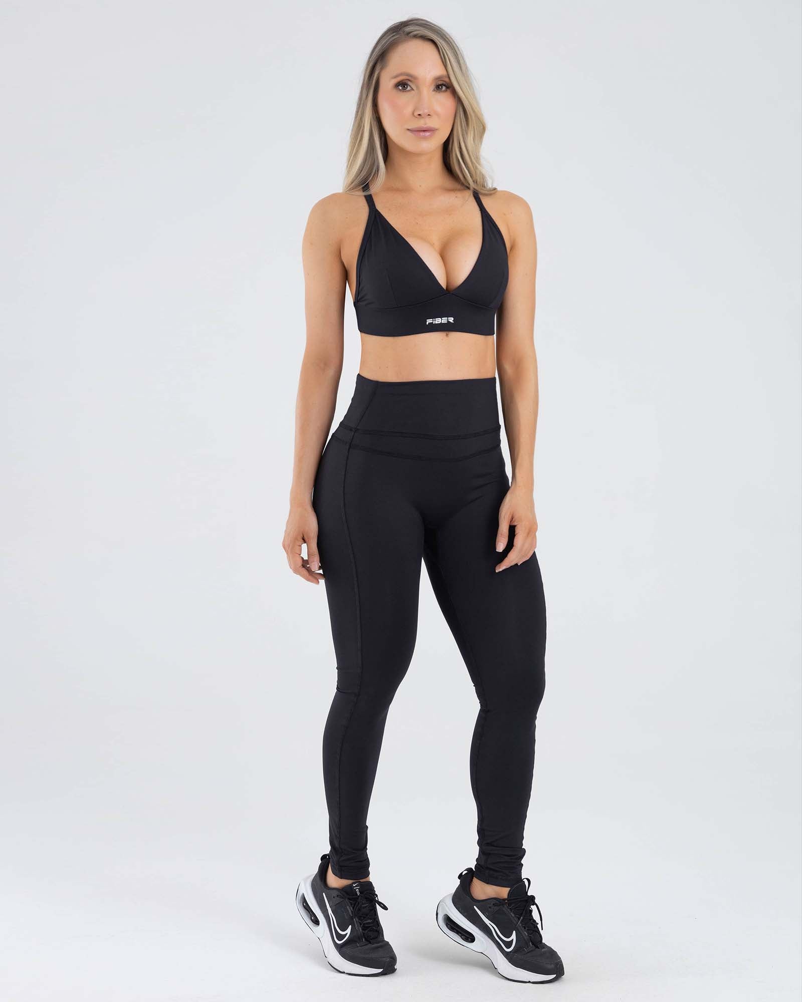 Leggings negro icon girl fiber