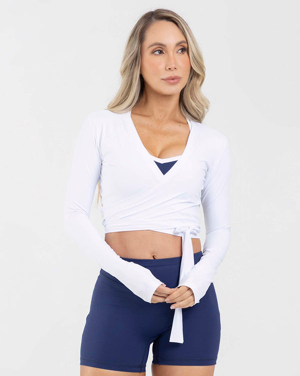 Blusa chic blanco core passion FIBER