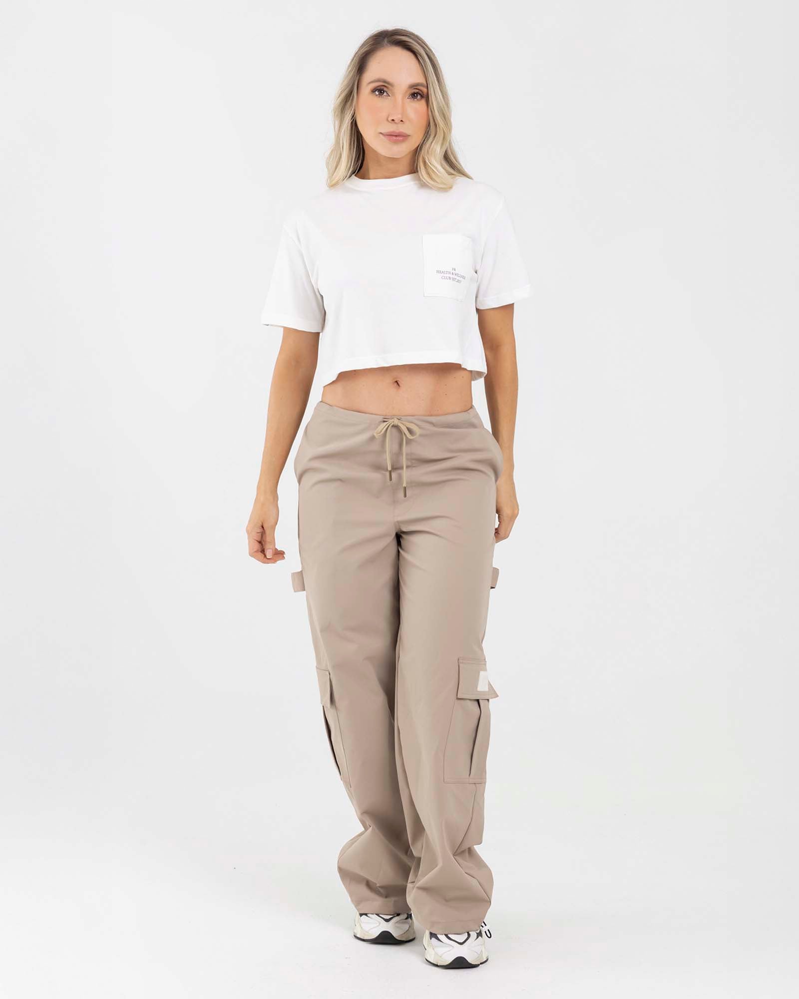 Pantalón cargo loose beige core passion FIBER