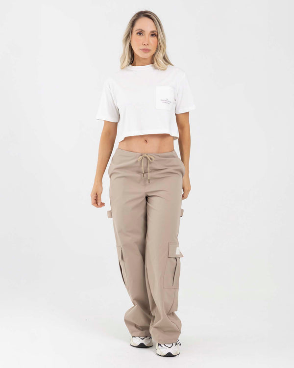 Pantalón cargo loose beige core passion FIBER