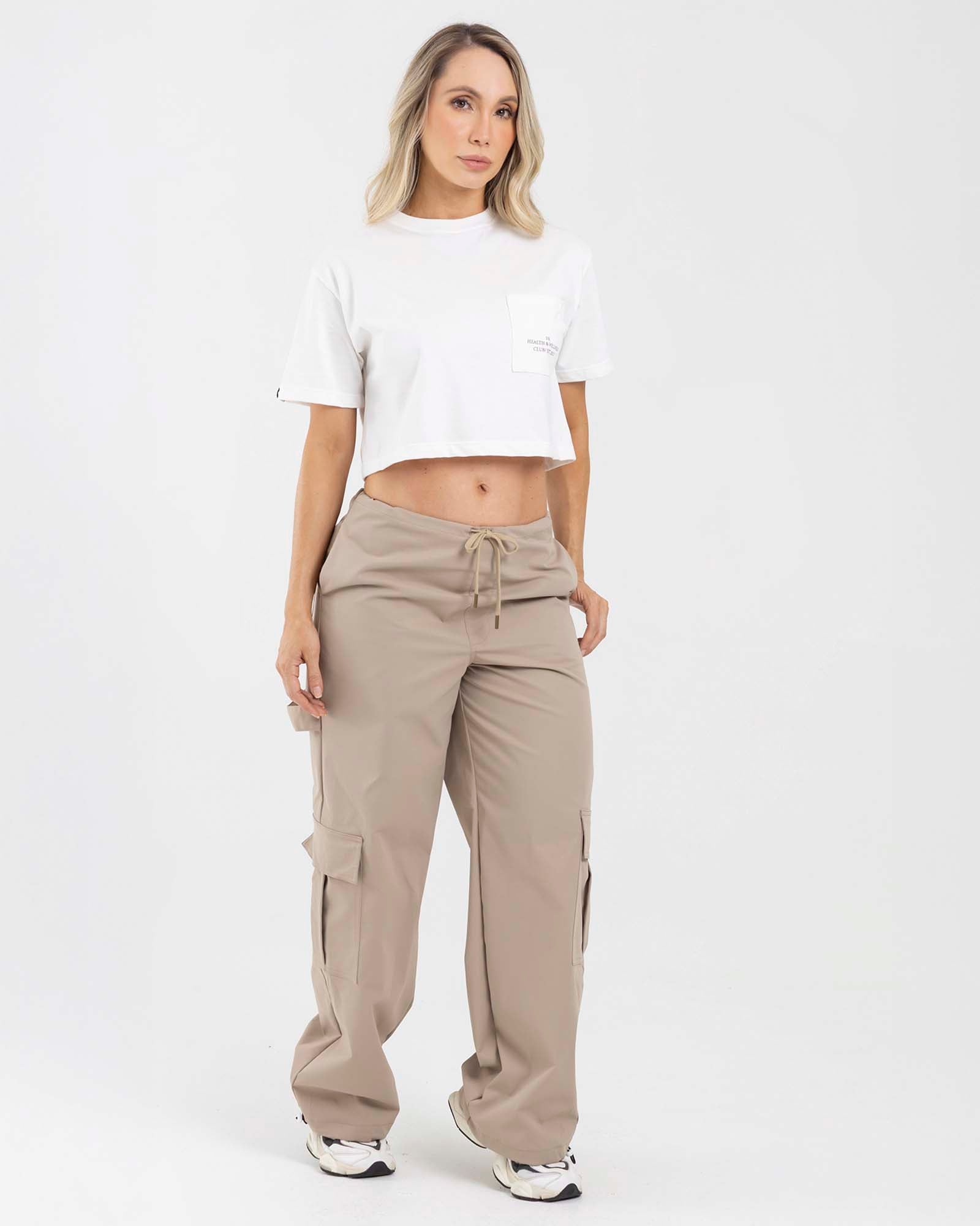 Pantalón cargo loose beige core passion FIBER