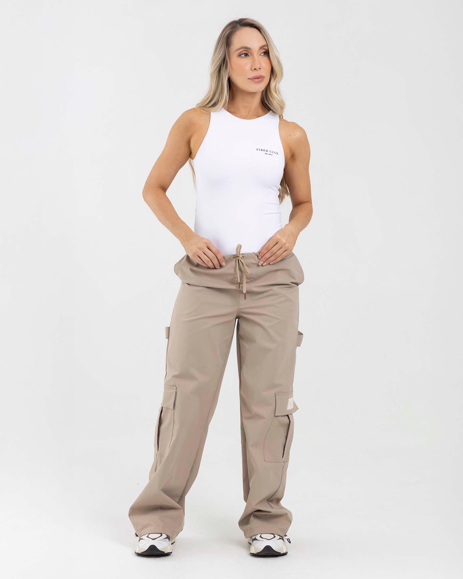 Pantalón cargo loose beige core passion FIBER