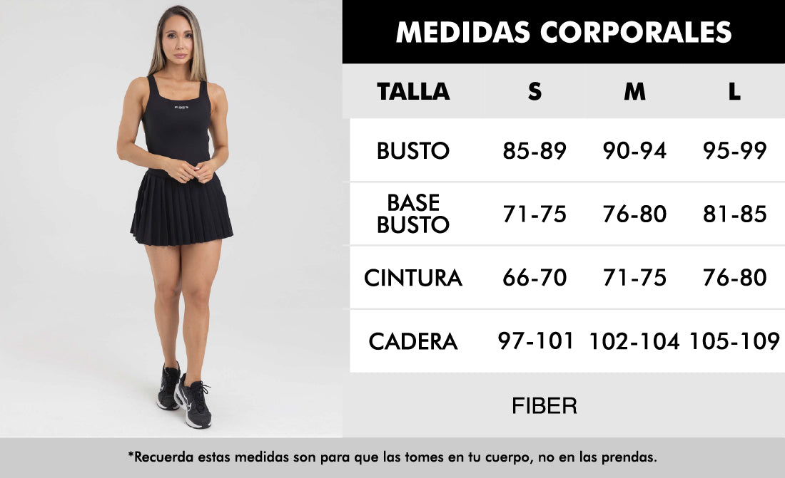 Enterizo falda manga sisa negro muse FIBER