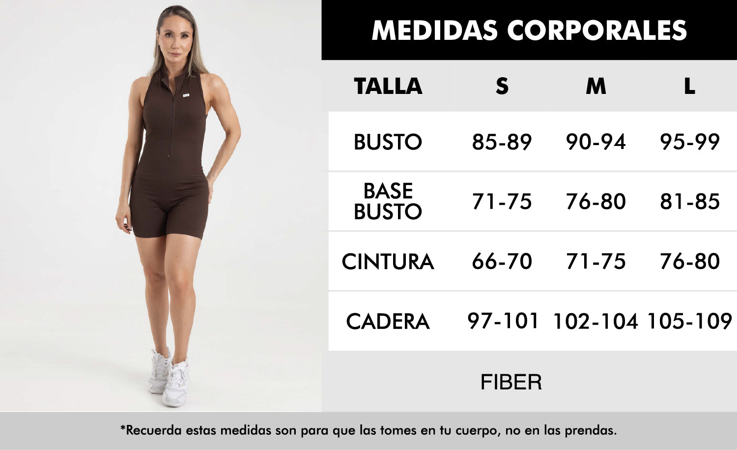 Enterizo corto push up con cierre azul almirante eterea FIBER