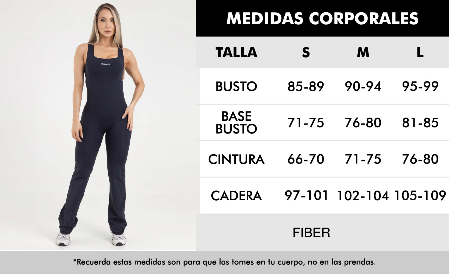 Enterizo largo manga sisa bota holgada negro eterea FIBER