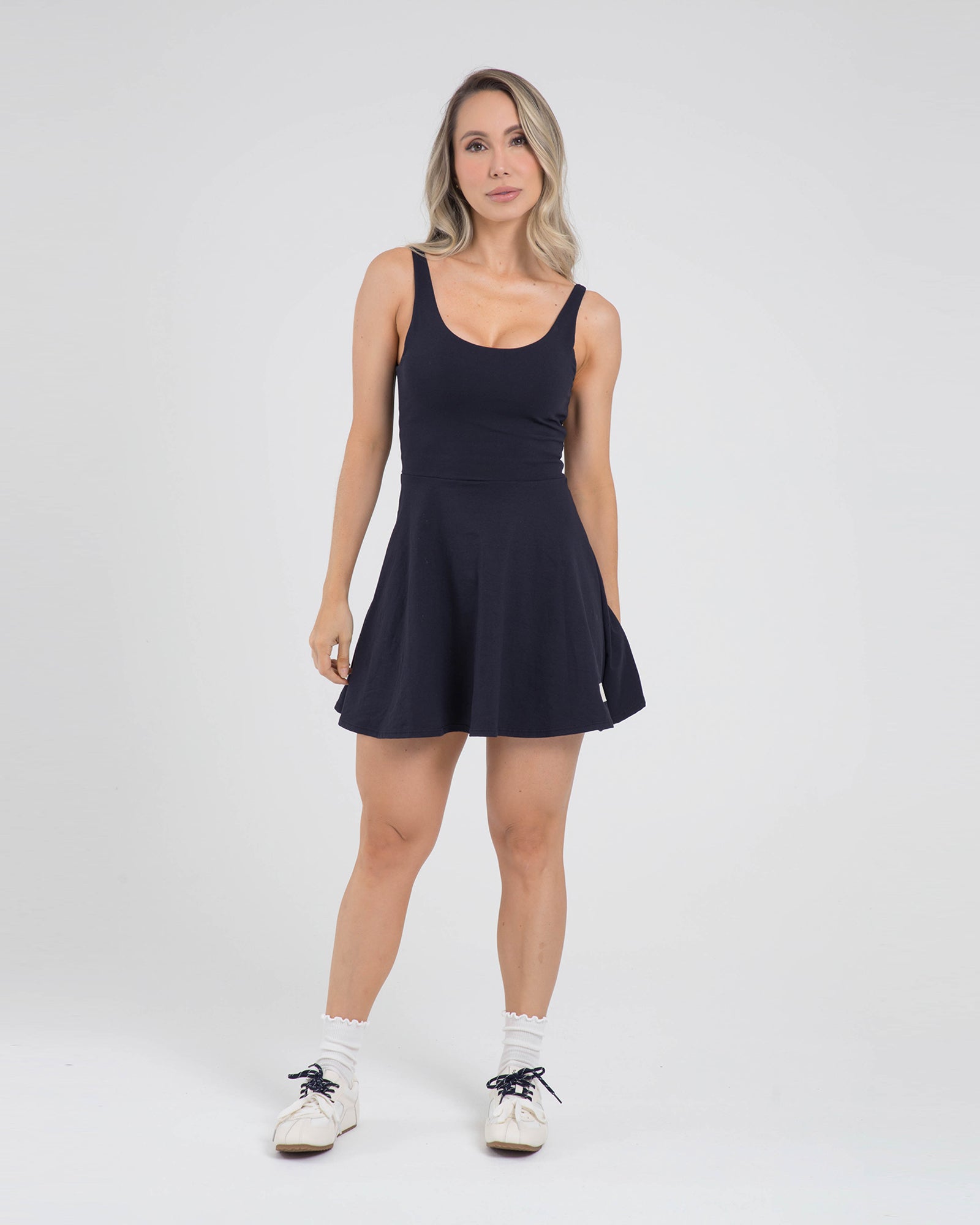 Vestido falda light form azul navy offline FIBER