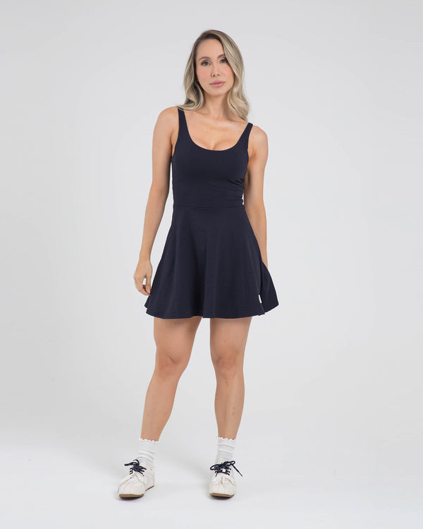 Vestido falda light form azul navy offline FIBER