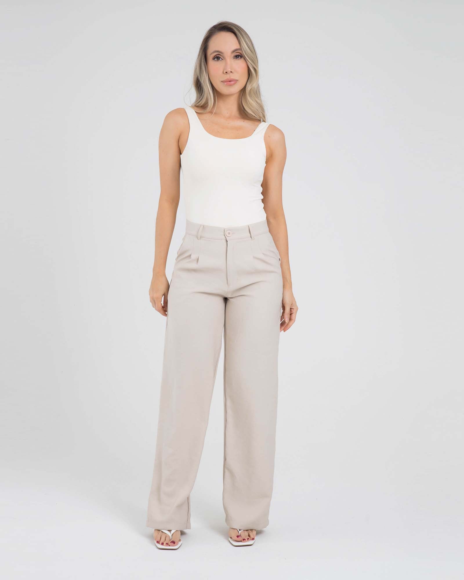 Pantalón leisure move beige offline FIBER