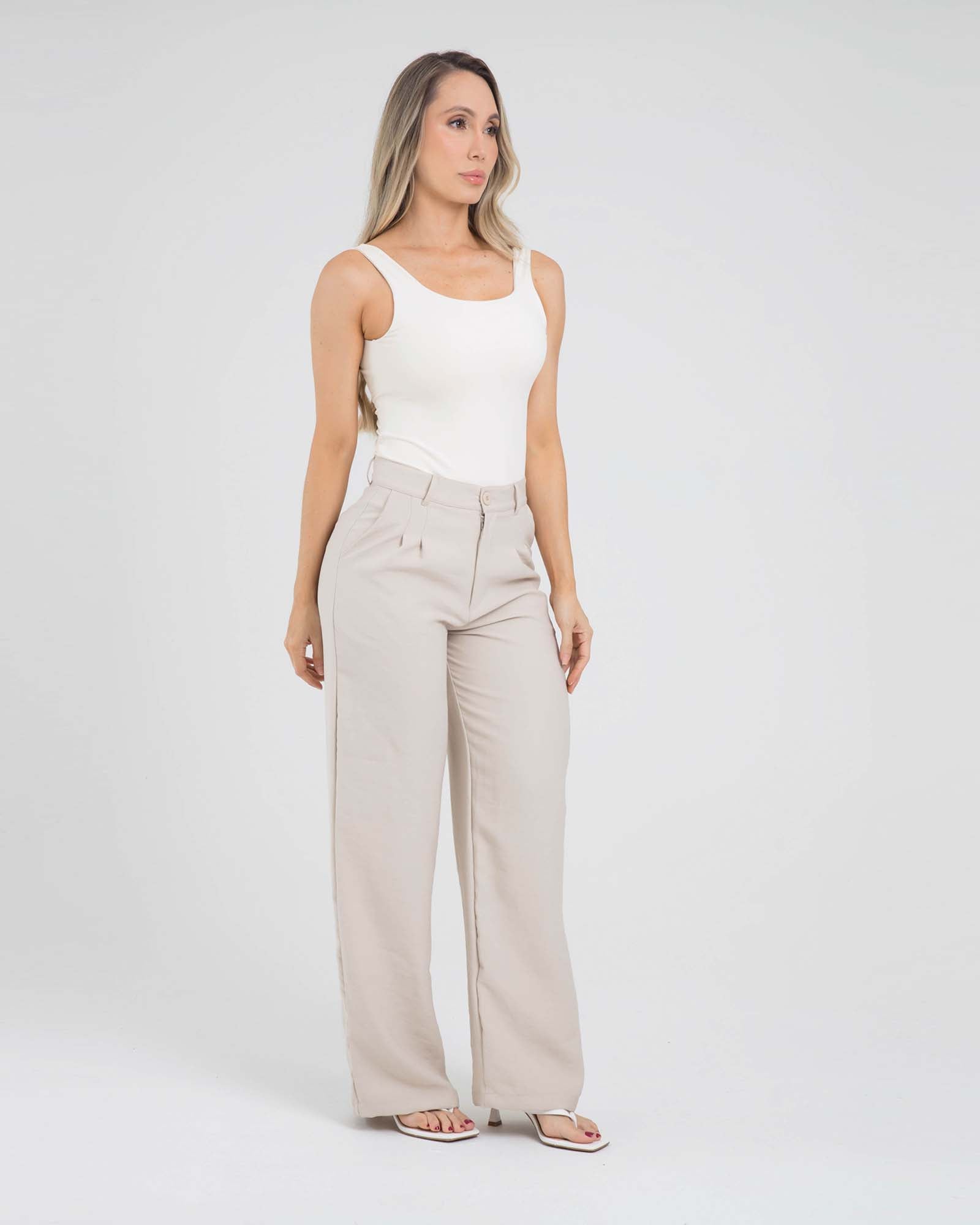 Pantalón leisure move beige offline FIBER