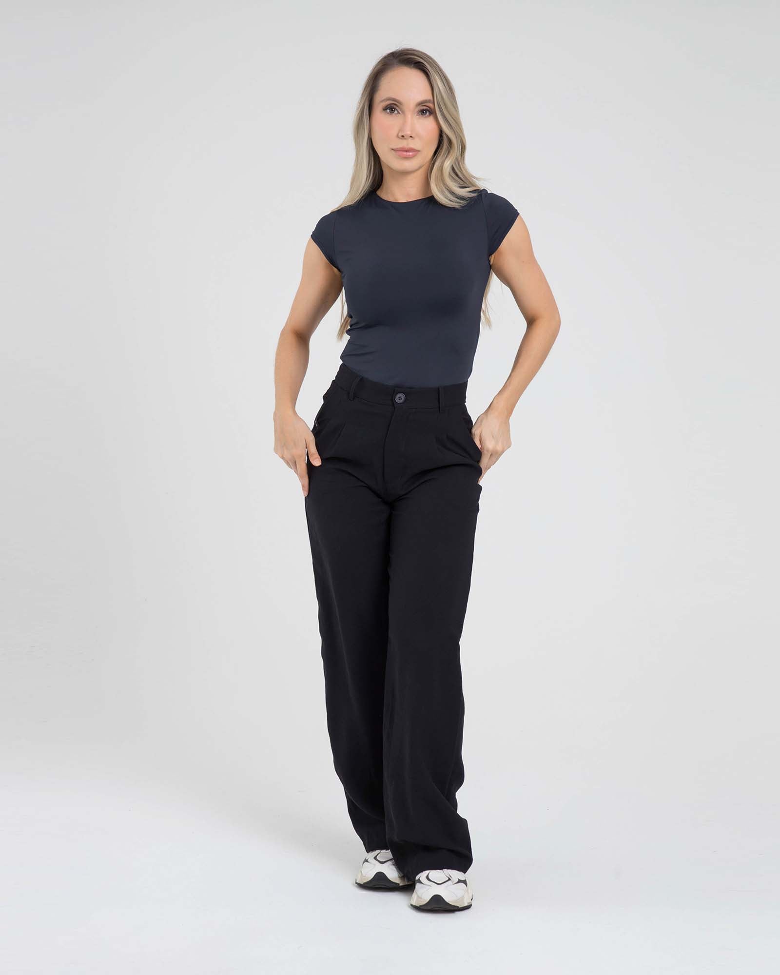 Pantalón leisure move negro offline FIBER