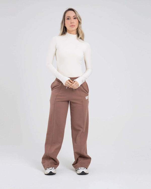 Pantalón club comfort cafe claro offline FIBER