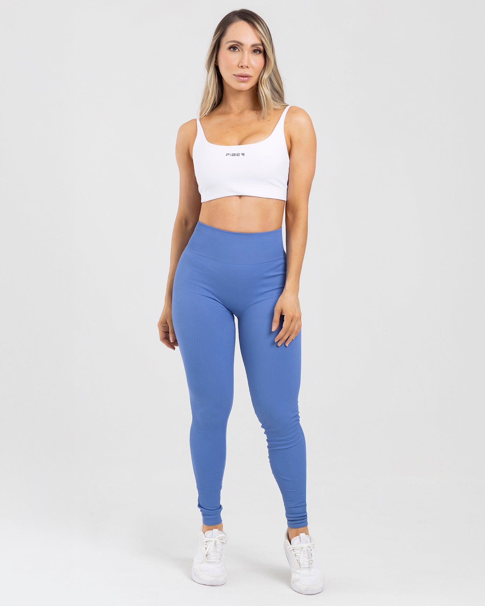 Leggings seamless azul pilates FIBER