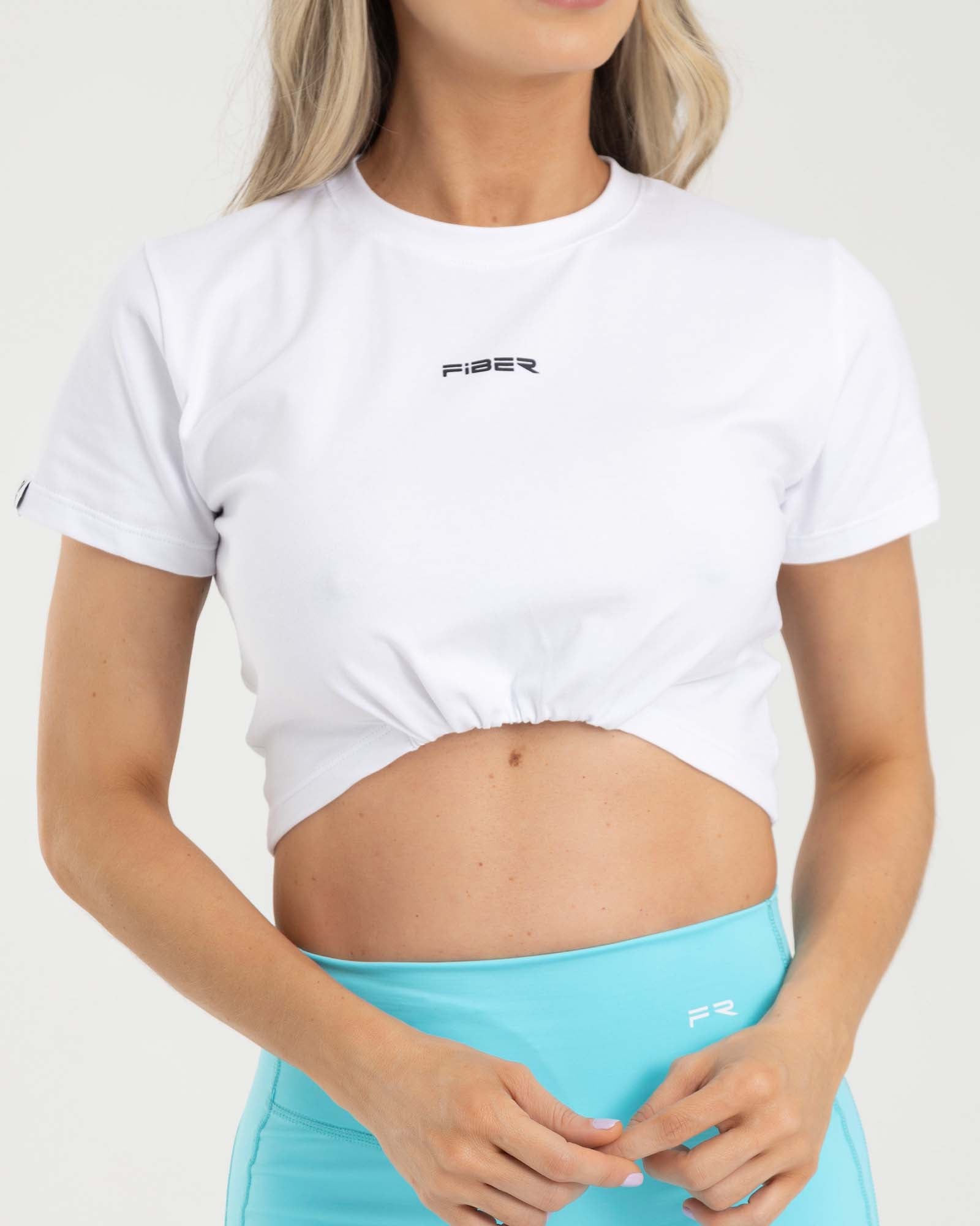 Blusa recogida blanco aurora FIBER