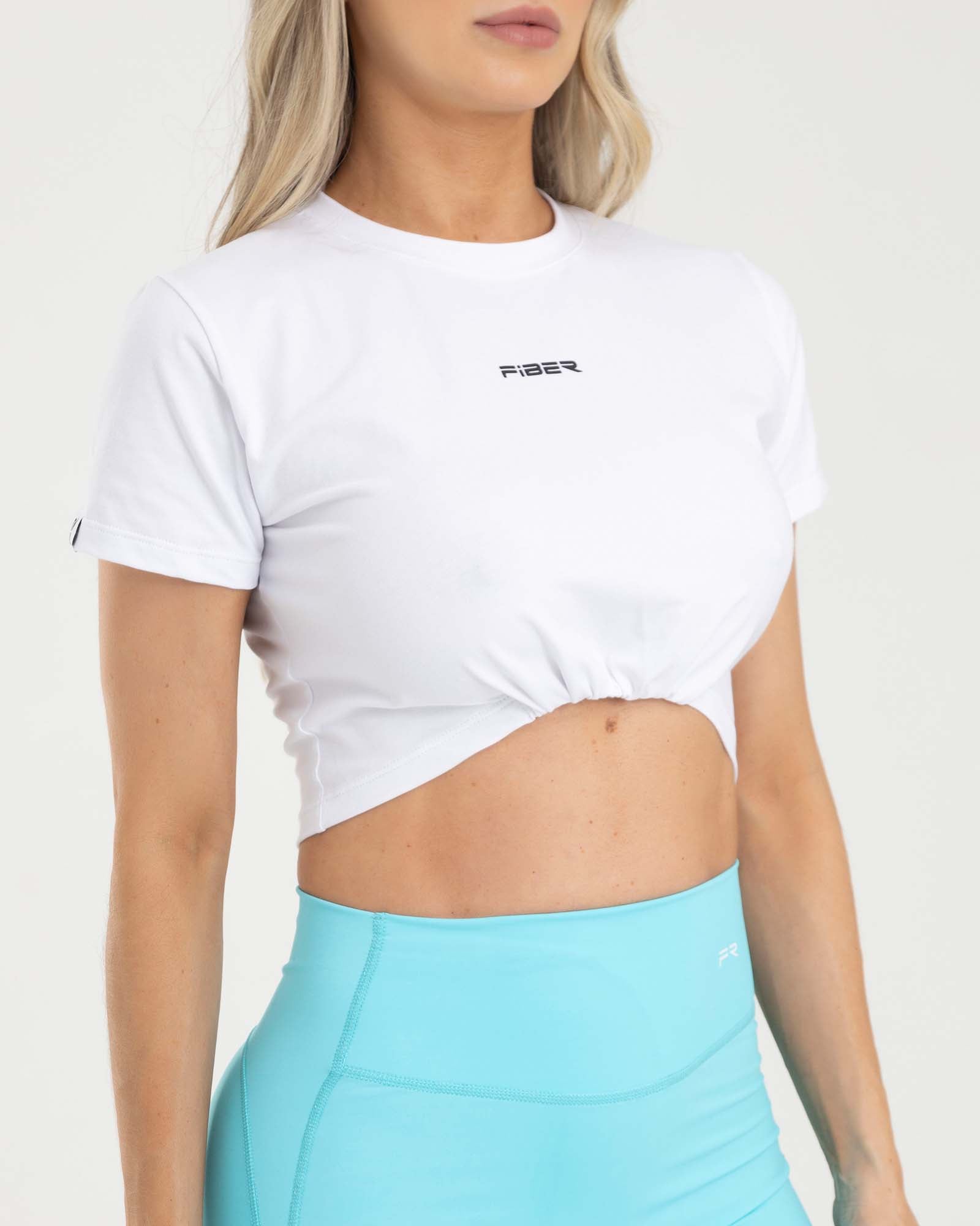 Blusa recogida blanco aurora FIBER