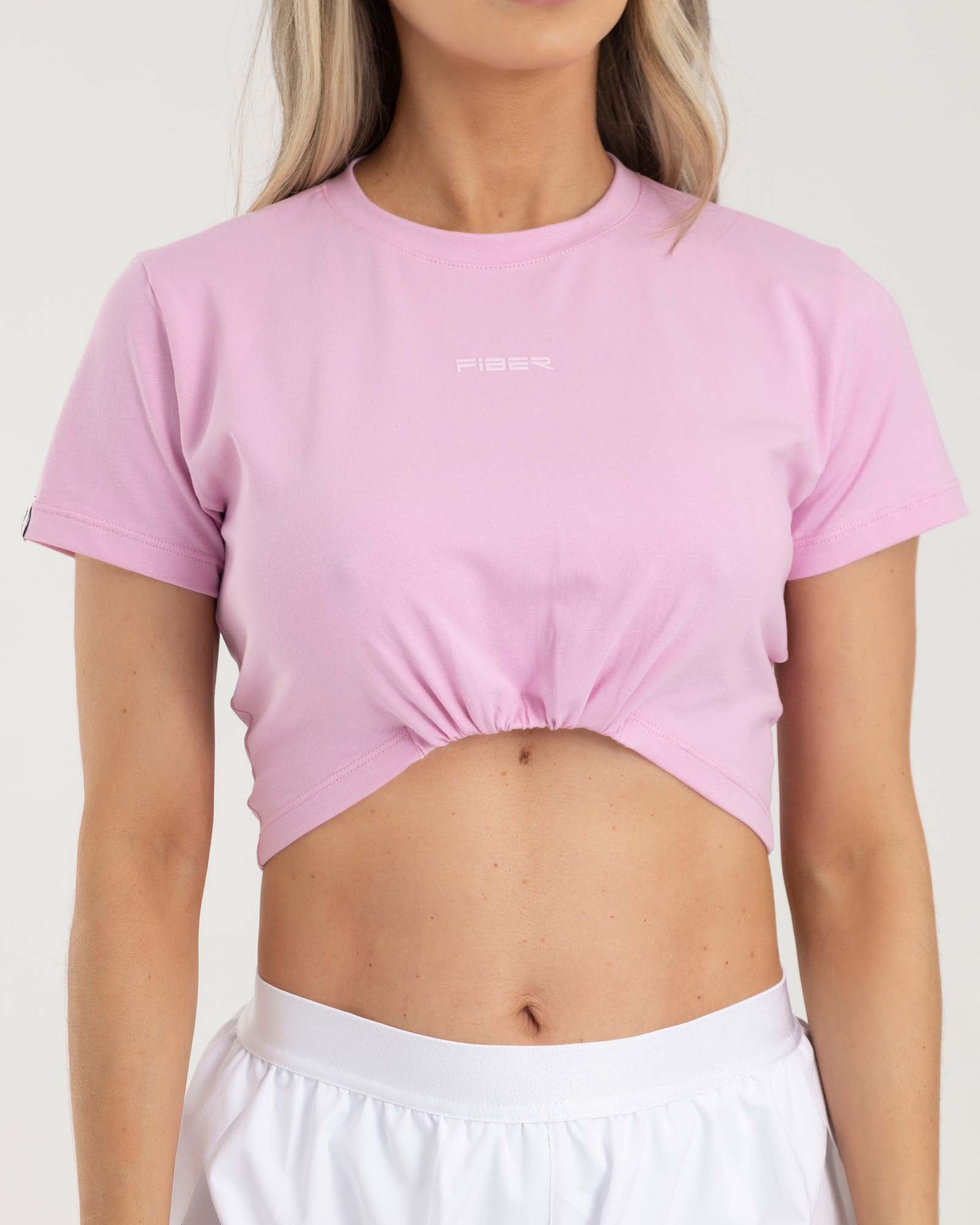 Blusa recogida rosado aurora FIBER