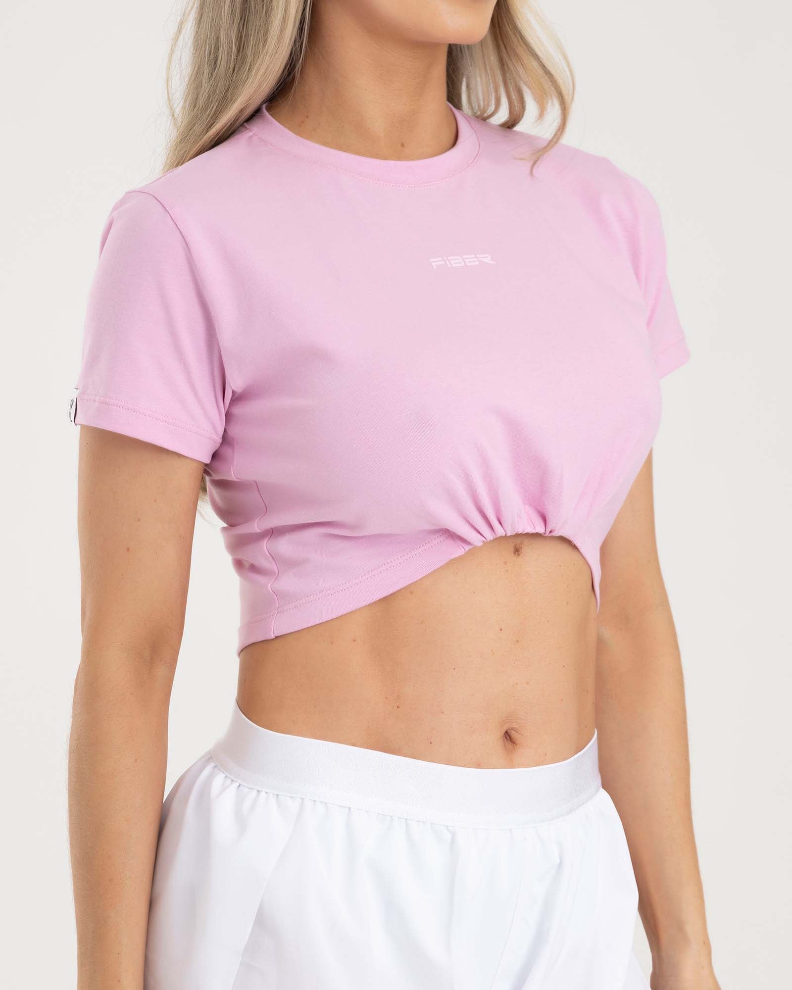 Blusa recogida rosado aurora FIBER