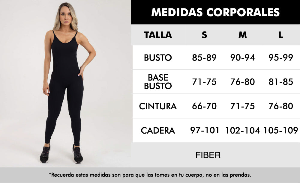 Enterizo short manga larga seamless negro aurora FIBER