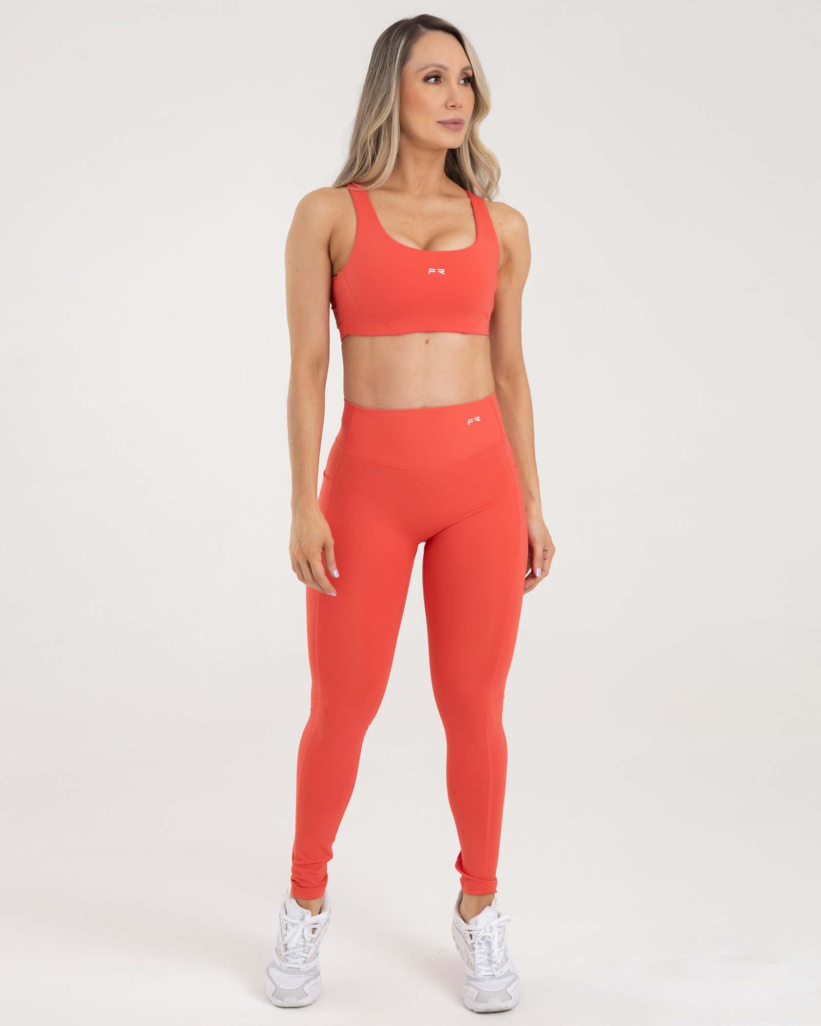 Leggings rojo aurora FIBER