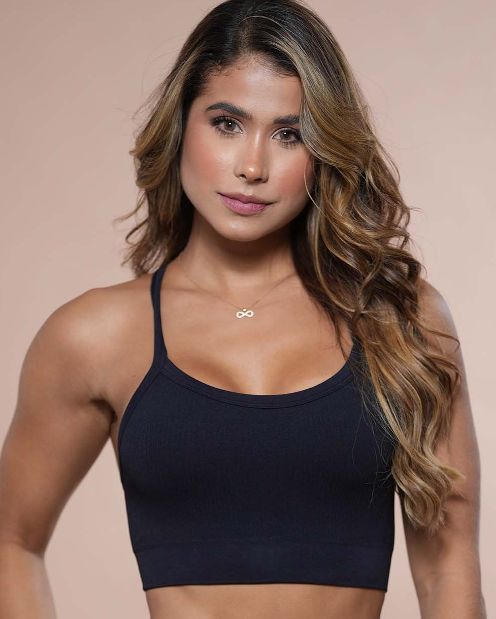Top seamless negro aurora FIBER