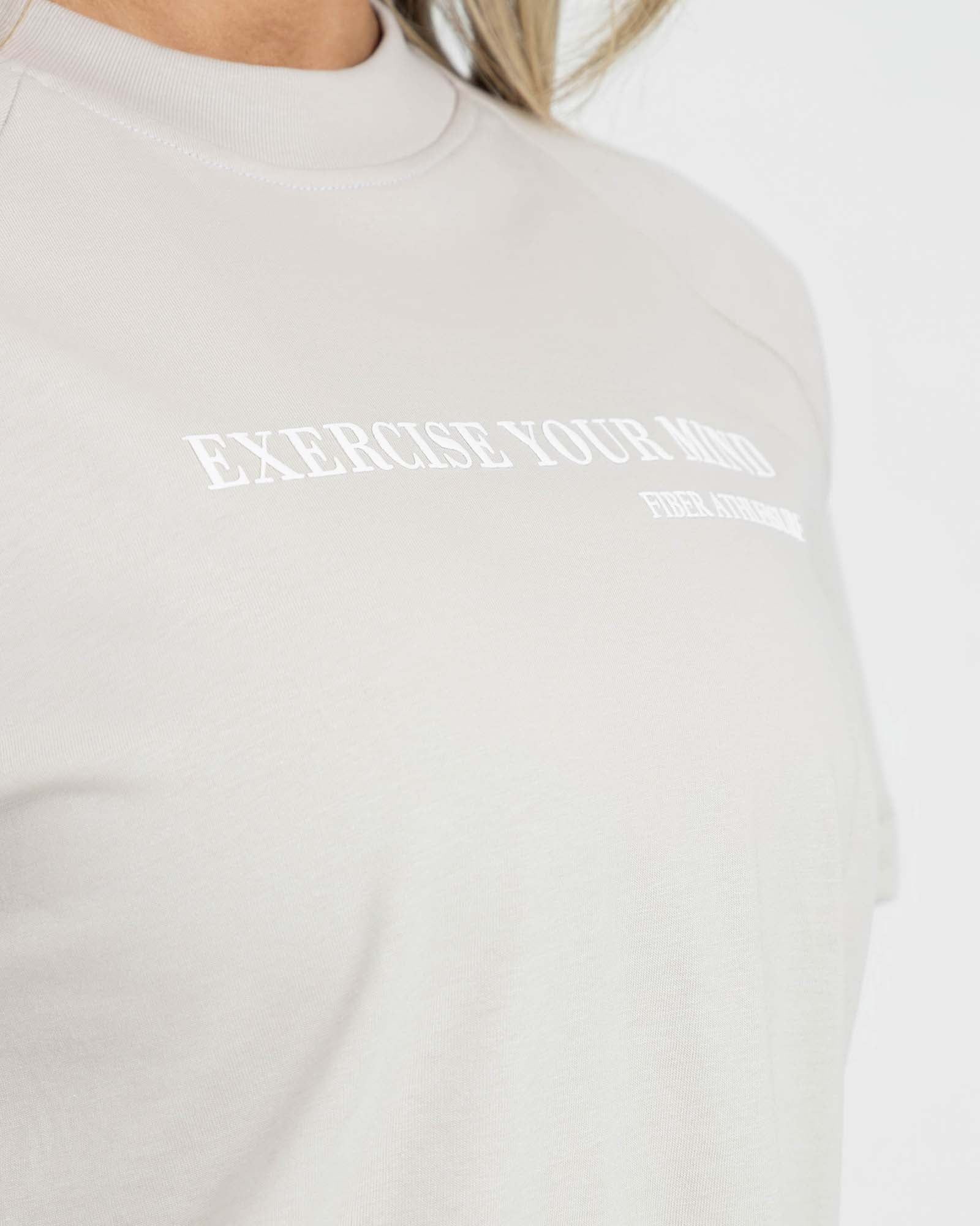 Camiseta beige FIBER fluir SoftTrace