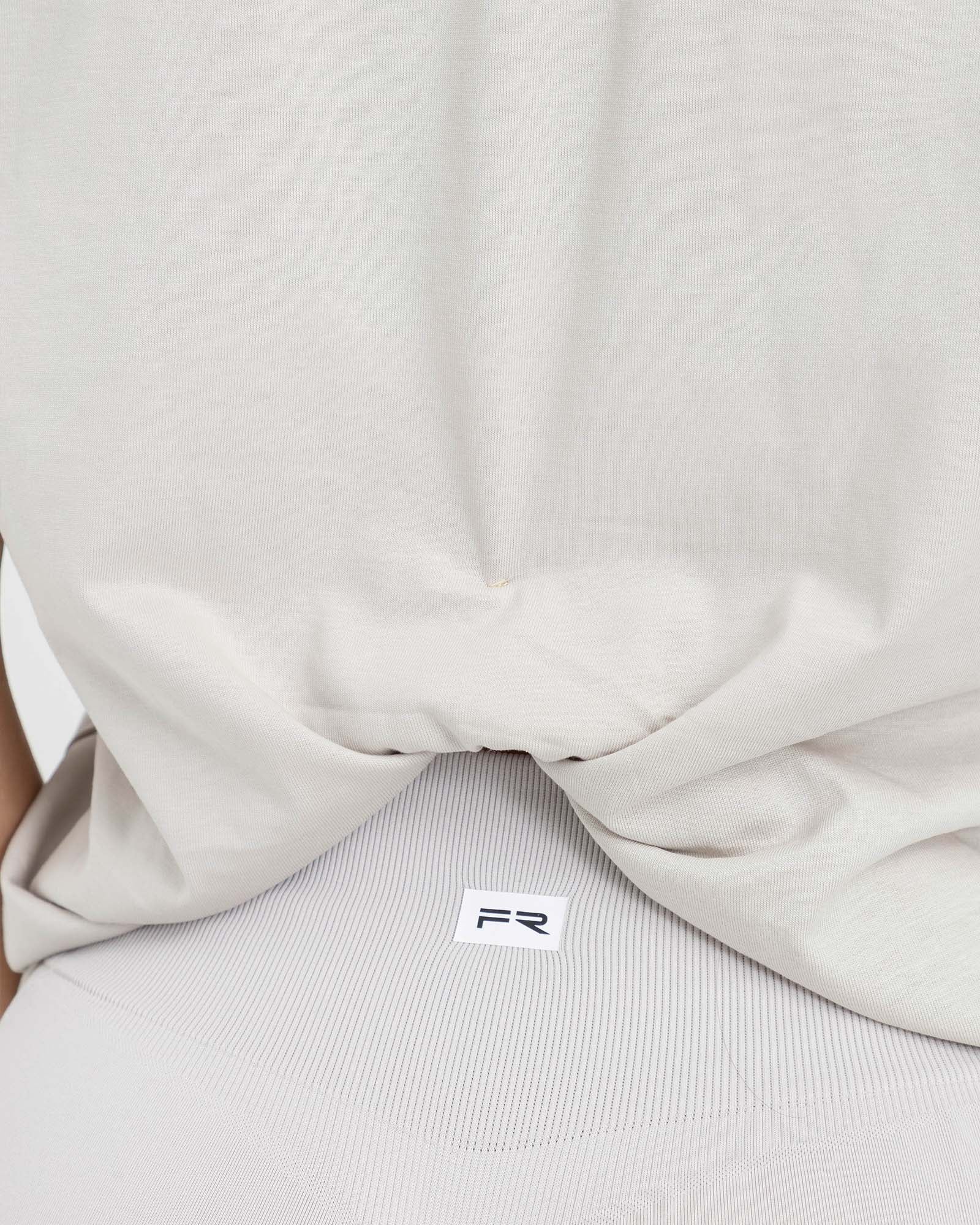 Camiseta beige FIBER fluir SoftTrace