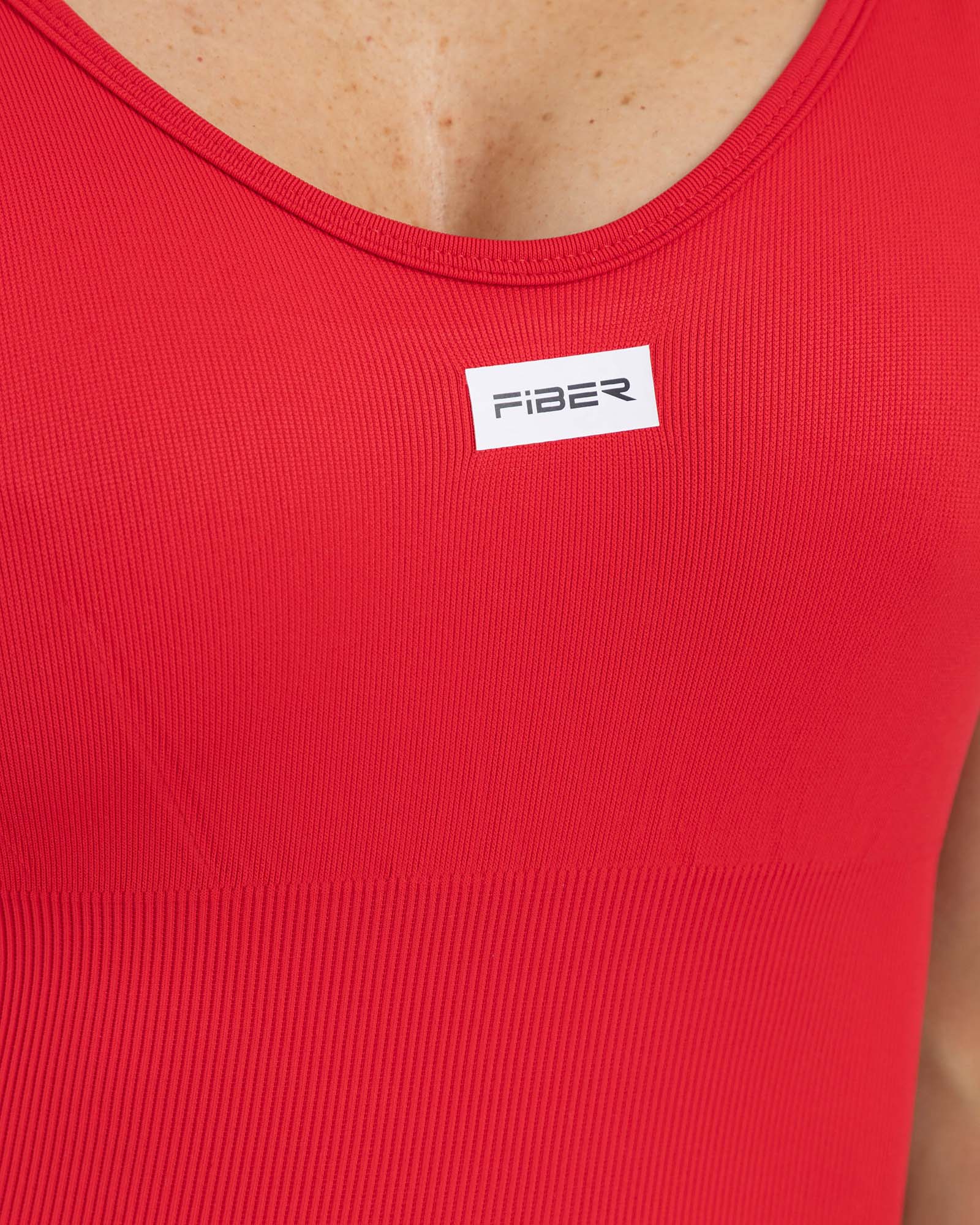 Enterizo largo sin costuras rojo chily FIBER fluir MotionSkin