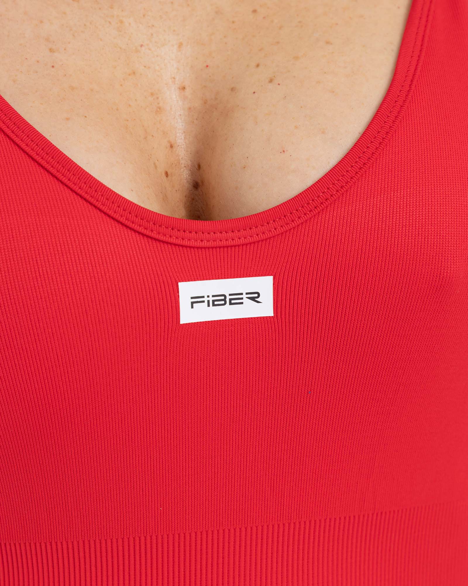 Enterizo corto Seamless rojo chily FIBER fluir MotionSkin