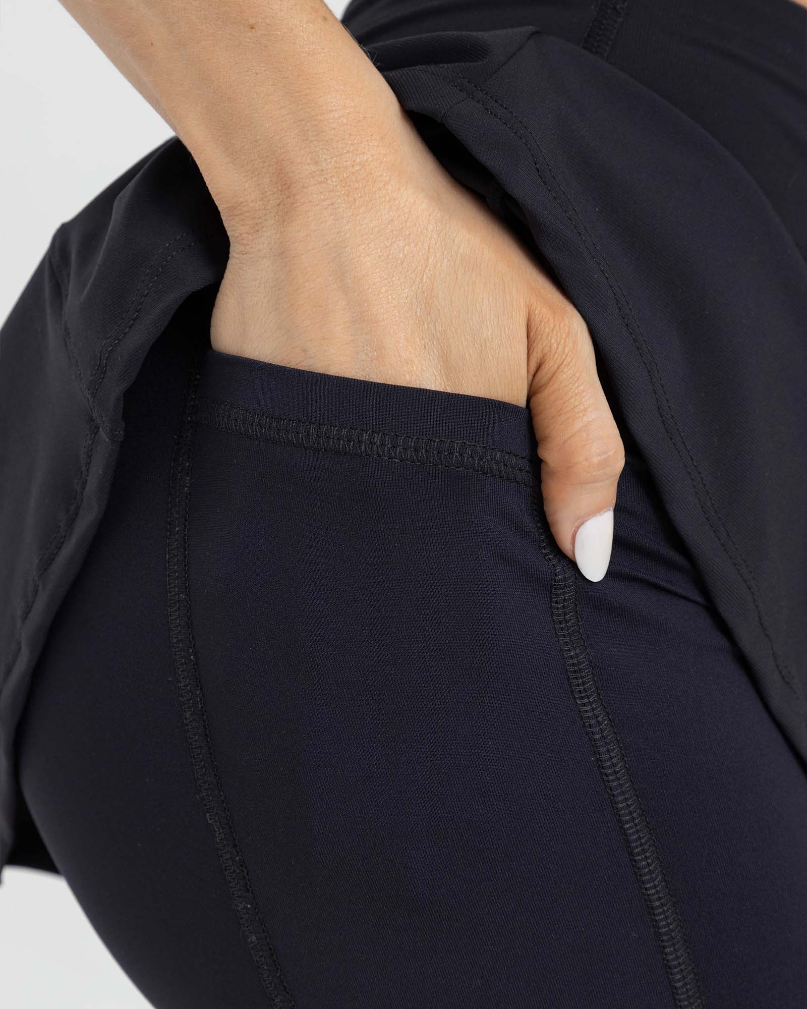 Falda negro fluir FIBER