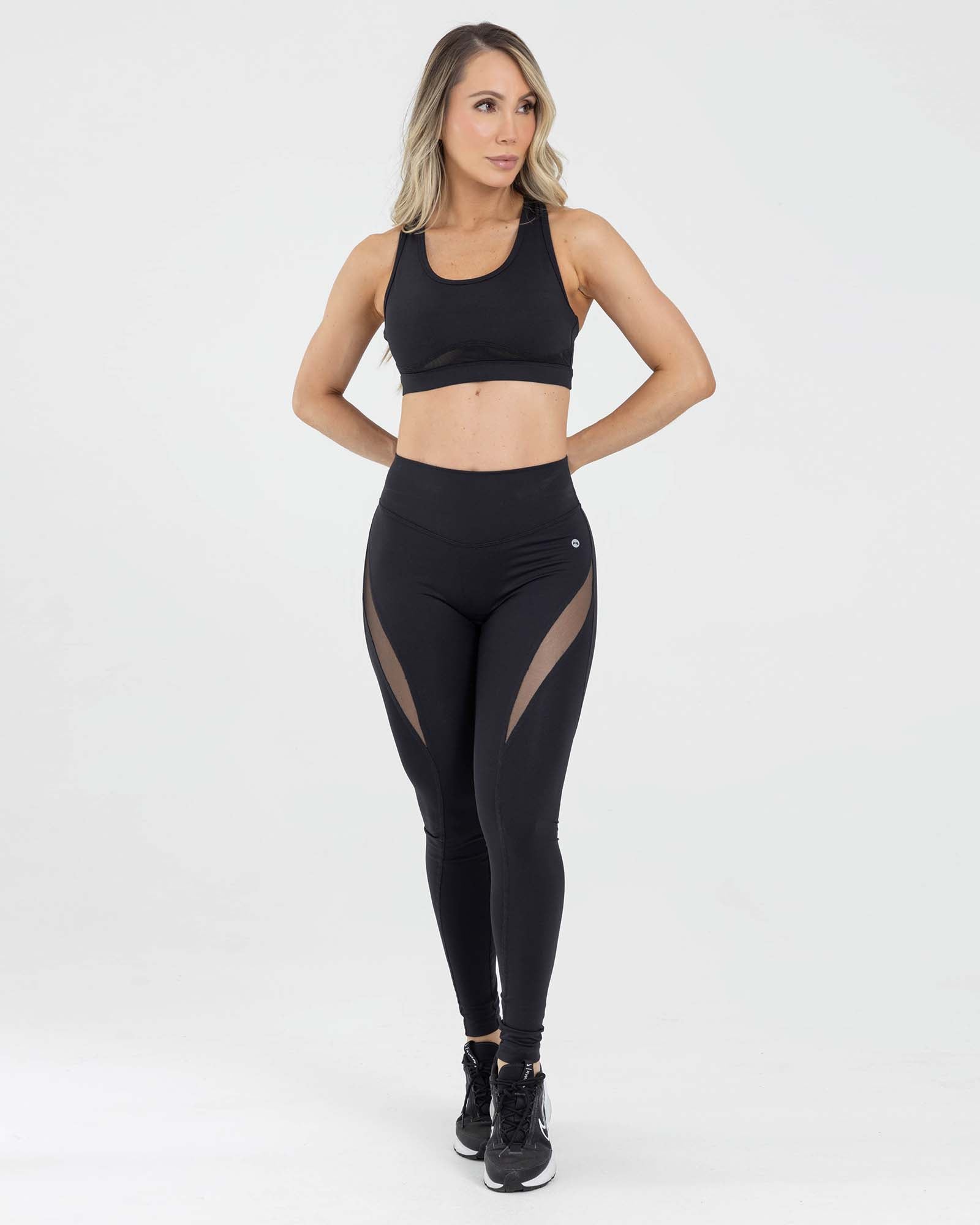 Leggings negro FIBRA fluir FlexLine