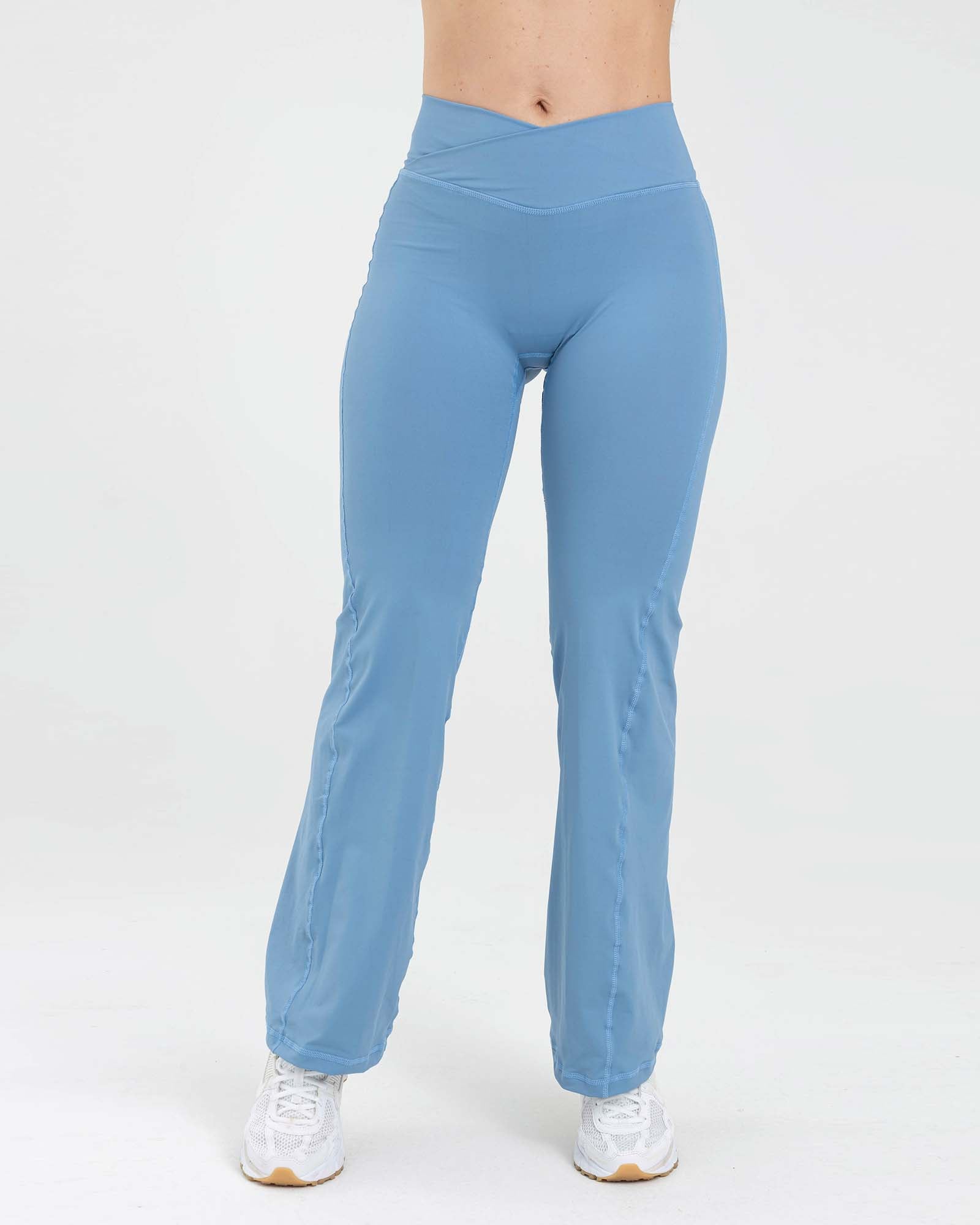 Leggings azul neblina FIBER fluir CoreWrap