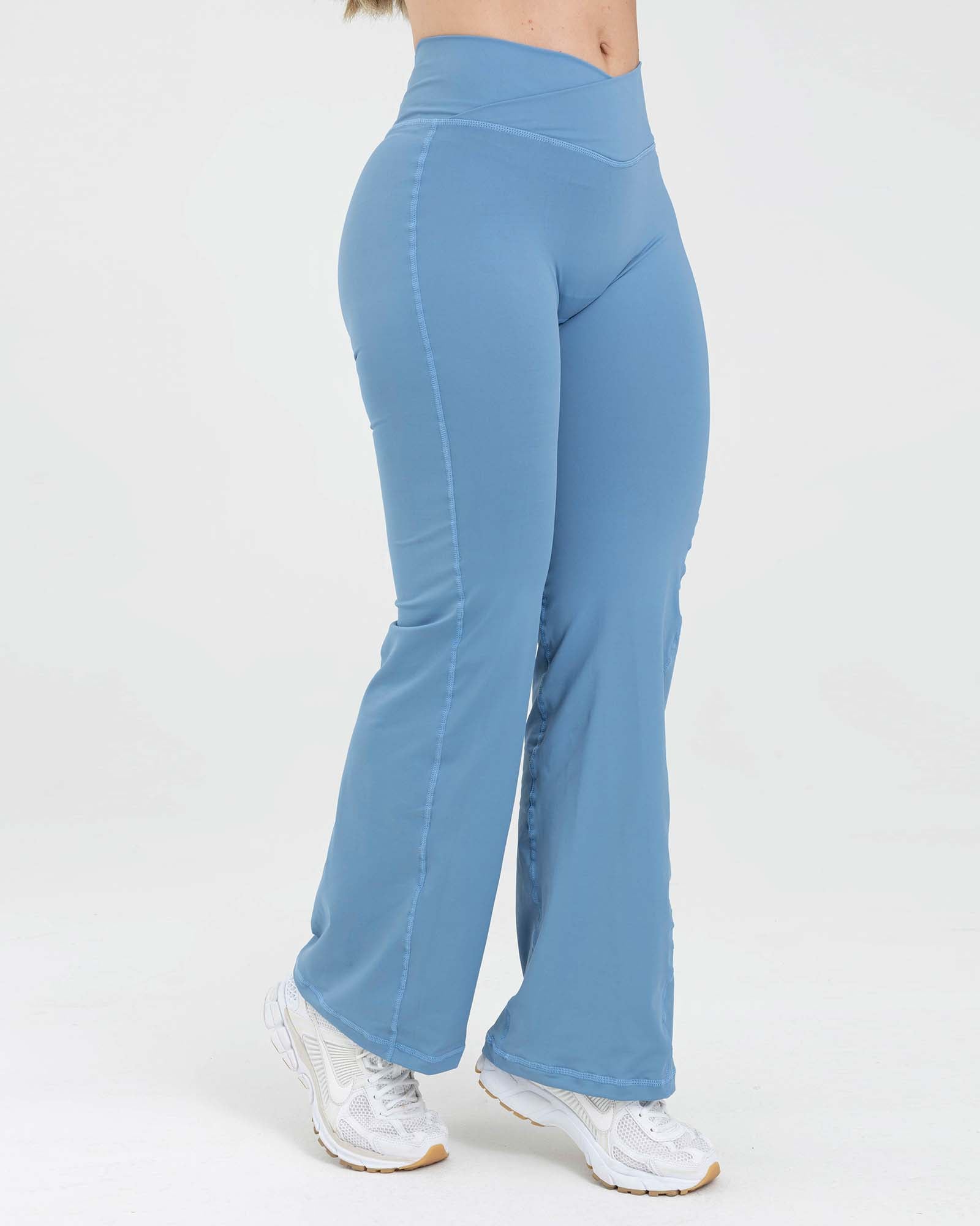 Leggings azul neblina FIBER fluir CoreWrap