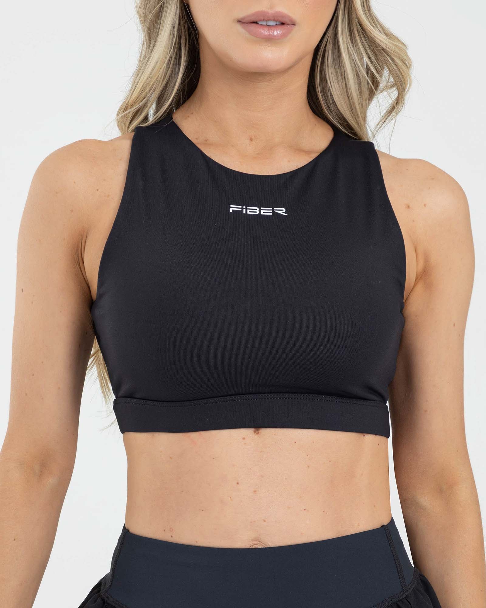 Top sisa negro FIBRA fluir AirRun