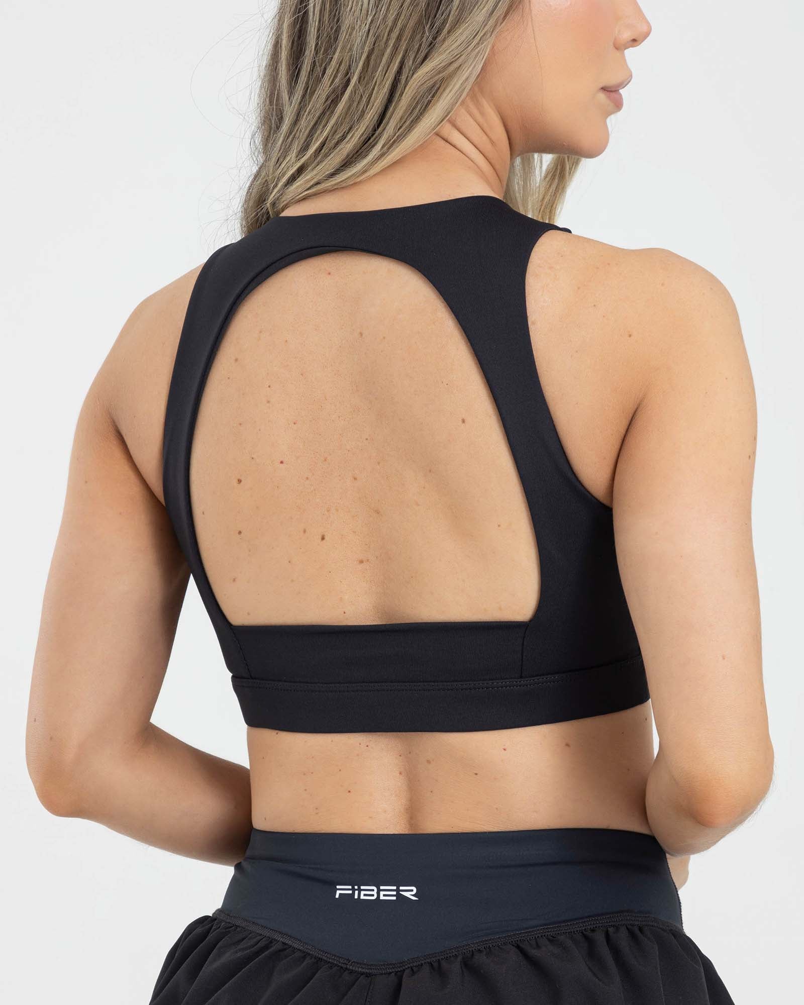 Top sisa negro FIBRA fluir AirRun