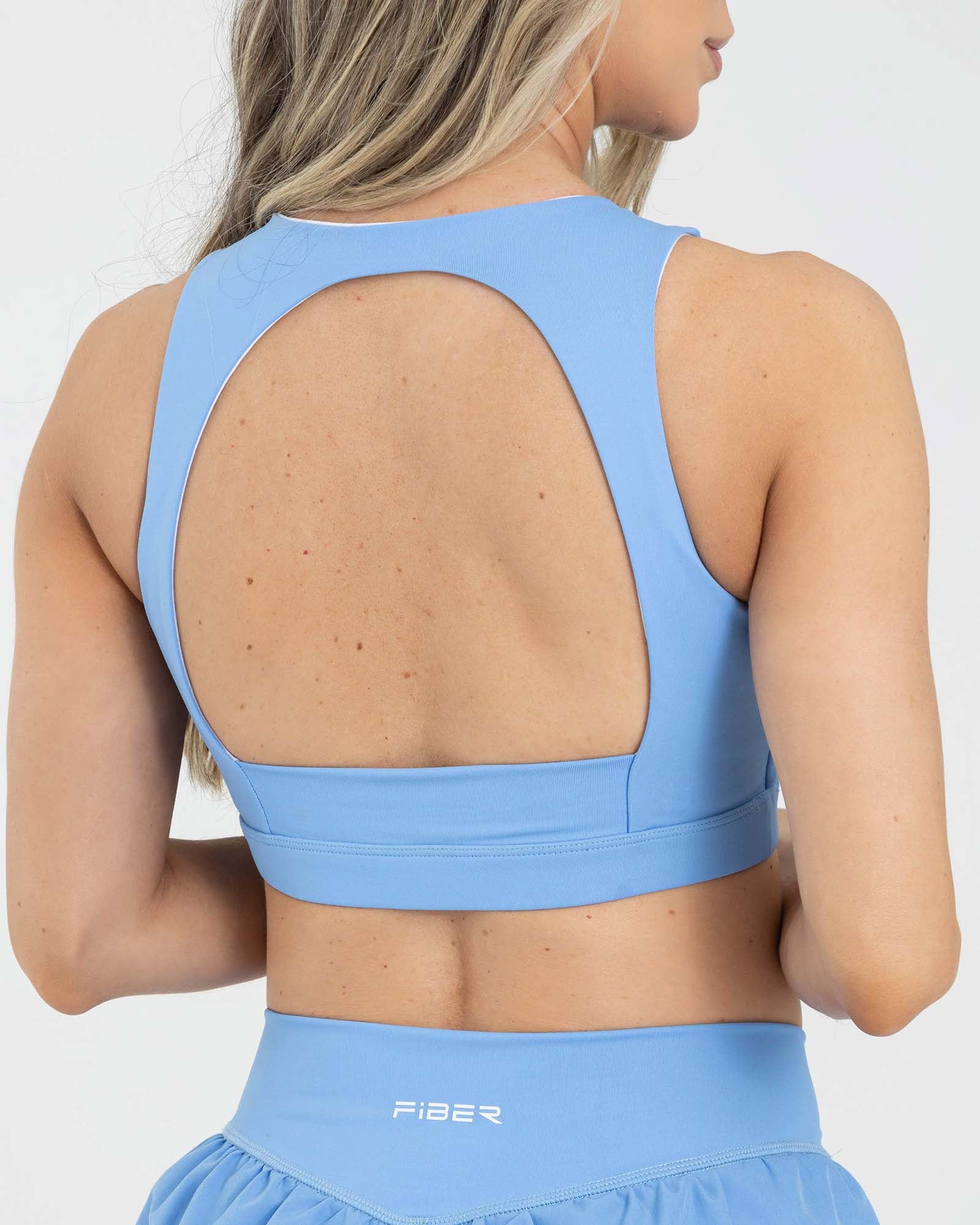 Top sisa azul claro FIBER fluir AirRun